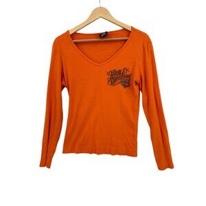 Harley Davidson Motorcycles T-Shirt Womens Size XL Starved Rock‎ Ottawa IL Biker